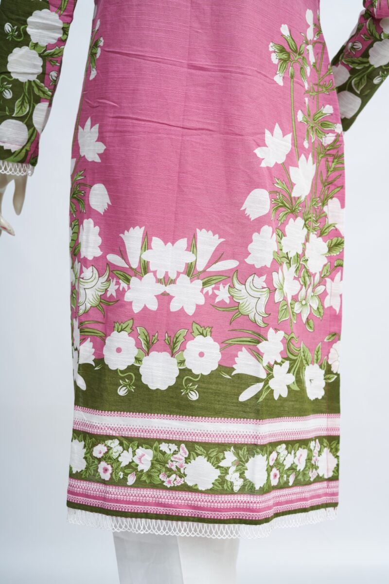 Gulbahaar, a blush-pink Khaddar Kurti - Image 3
