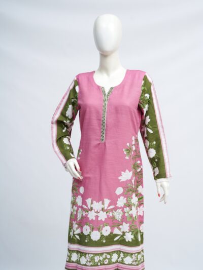Gulbahaar, a blush-pink Khaddar Kurti