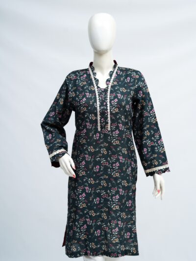 Floral Tide Khaddar Kurti