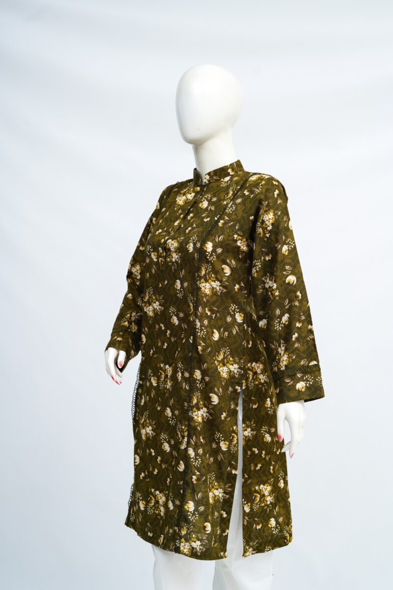 Mehndi Meadow Khaddar Kurti