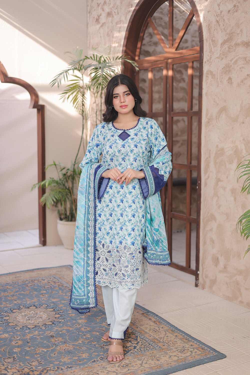Lawn Chickenkari 3 piece - Image 6
