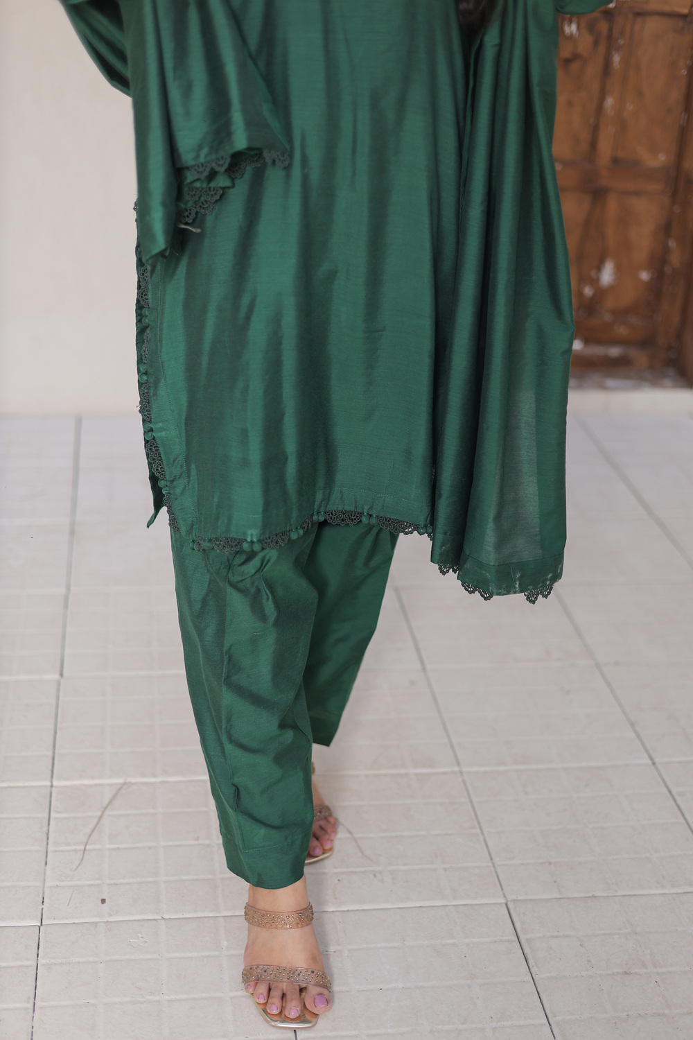 Emerald Green 3 piece - Image 3